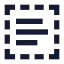 Textselect icon with solid sharp style