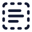 Textselect icon with solid standard style