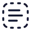 Textselect icon with stroke rounded style