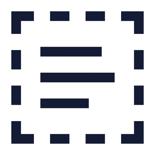 Text Select Icon in Stroke Sharp style