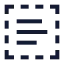 Textselect icon with stroke sharp style