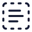 Textselect icon with stroke standard style