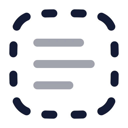 Text Select Icon in Twotone Rounded style