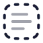 Textselect icon with twotone rounded style