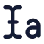 Textselection icon with solid standard style