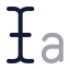 Textselection icon with twotone rounded style