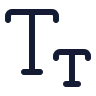 Text Smallcaps icon preview