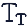 Text Smallcaps icon preview