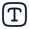 Text Square icon preview