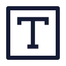 Text Square icon preview