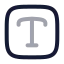 Textsquare icon with twotone rounded style