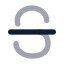 Textstrikethrough icon with bulk rounded style