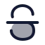 Textstrikethrough icon with duotone rounded style