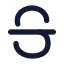 Textstrikethrough icon with solid rounded style