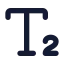 Textsubscript icon with solid standard style