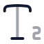 Textsubscript icon with twotone rounded style