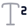 Text Superscript icon preview
