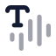 Texttospeach icon with bulk rounded style