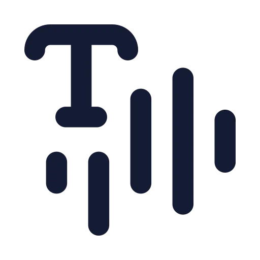 Text To Speach Icon in Solid Rounded style
