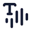 Texttospeach icon with solid standard style