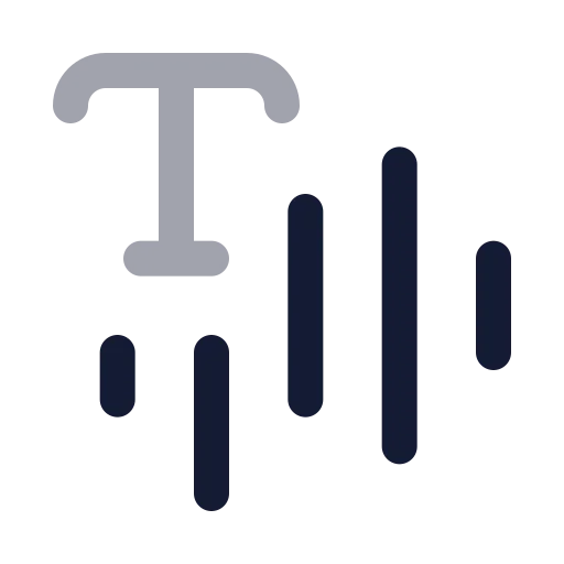 Text To Speach Icon in Twotone Rounded style