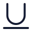 Textunderline icon with duotone standard style