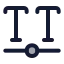 Textvariablefront icon with duotone standard style