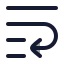 Textwrap icon with duotone rounded style