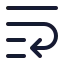 Textwrap icon with duotone standard style