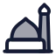 Theprophetsmosque icon with duotone rounded style