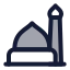 Theprophetsmosque icon with duotone standard style