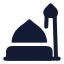 Theprophetsmosque icon with solid rounded style