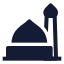 Theprophetsmosque icon with solid sharp style