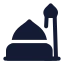 Theprophetsmosque icon with solid standard style