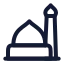 Theprophetsmosque icon with stroke rounded style