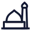 Theprophetsmosque icon with stroke sharp style