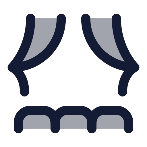 Theater Icon in Duotone Rounded style