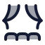 Theater icon with duotone rounded style
