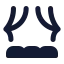 Theater icon with solid standard style