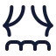 Theater icon with stroke standard style