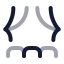 Theater icon with twotone rounded style