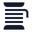 Thread icon with solid sharp style