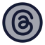 Threadsellipse icon with duotone rounded style