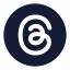 Threadsellipse icon with solid rounded style