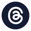 Threadsellipse icon with solid standard style