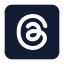 Threadsrectangle icon with solid standard style