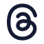 Threads icon with solid standard style