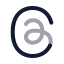 Threads icon with twotone rounded style