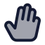 Threefinger icon with duotone standard style