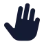 Threefinger icon with solid rounded style